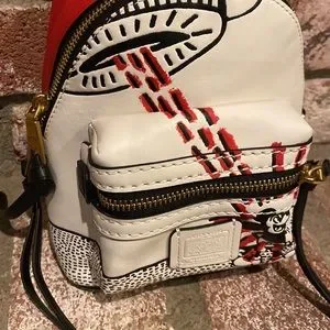 NWT COACH Disney Mickey Mouse x Keith Haring Academy Black/Red Backpack 15 Coach Disney Mickey Mouse Keith Haring Academy Backpack 15  main image 2